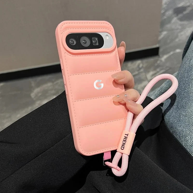 Hot Ins Top-selling Street Shoes Sneaker Case For Google Pixel 10 9 A/Pro XL 8 7 6 A/Pro Down Jacket Cloth Shcokproof Soft Cover