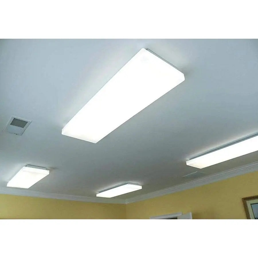 4FT LED Wraparound Light 60W LED Office Lights, 7200lm, 4000K Neutral White, 4 Foot Flush Mount Wrap Shop Puff Ceiling Lighting