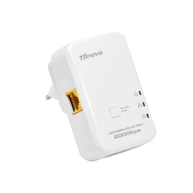 7INOVA Mini Powerline Adapter for 200Mbps Video Monitoring