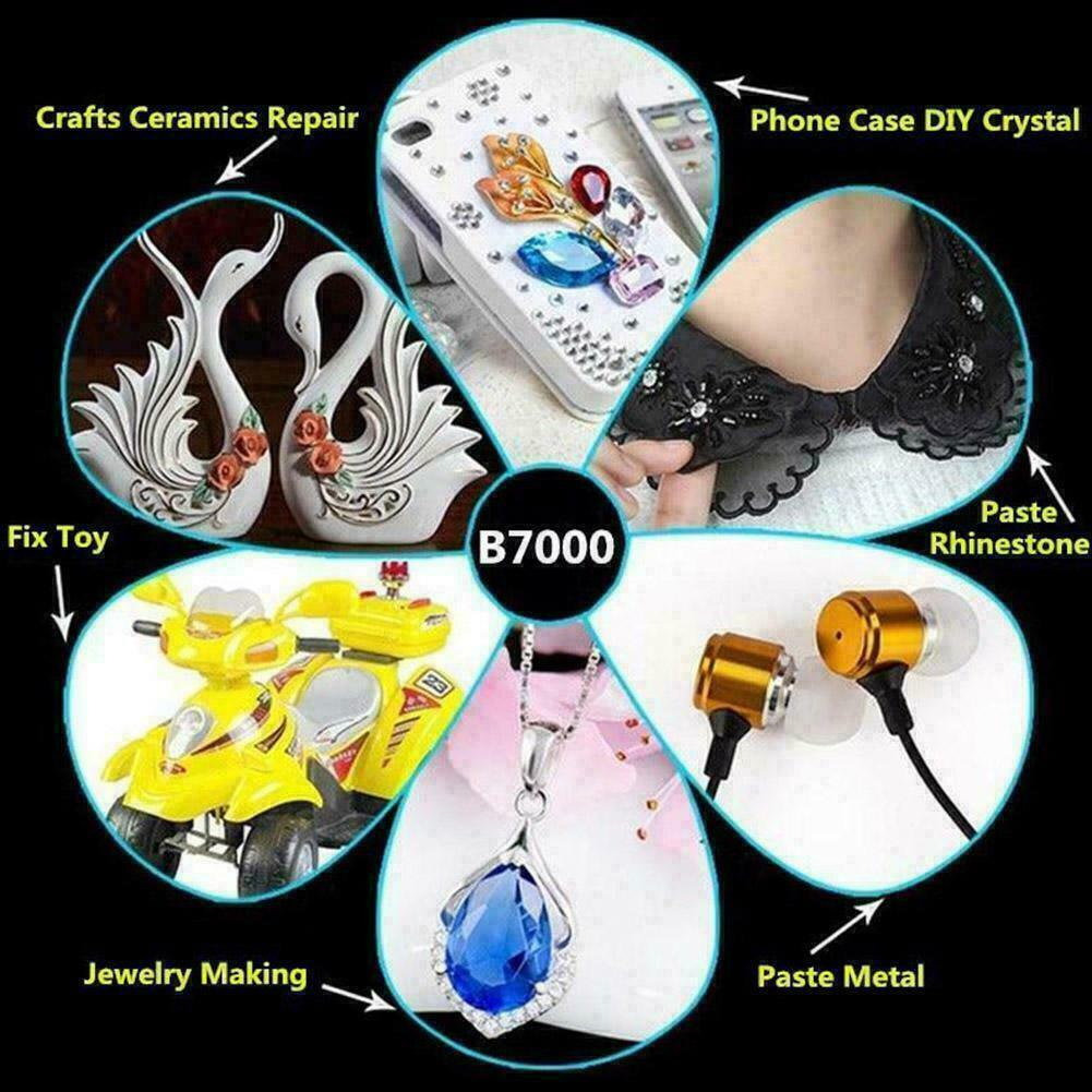 B-7000 Clear Multi-Purpose Adhesive Glue for Jewellry Phone Craft Glass Repair