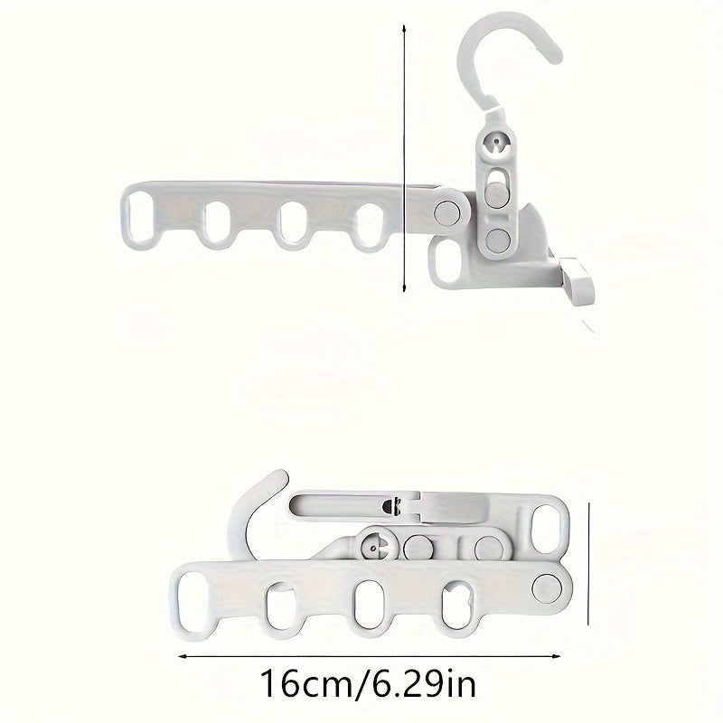 Foldable 5-Hole Hanger Portable Space-Saving Drying Rack