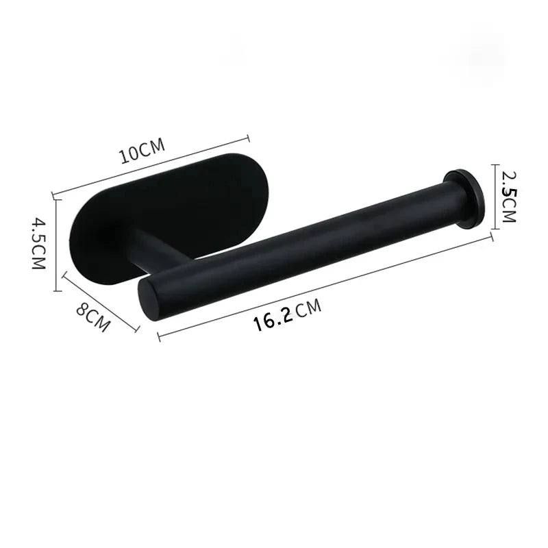 Wall Mounted Self Adhesive Paper Towel Holder Toilet Roll Rack Napkin Dispenser Kitchen Bathroom Accessories