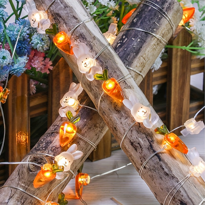 LED Copper Wire Rabbit Carrot Light String