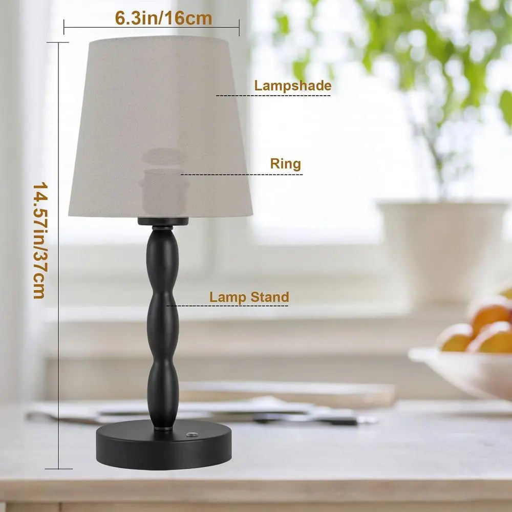 CASTLELIE Portable CordlTable Lamp,Touch Desk Lamp Rechargeable Battery Powered, 3-Level BrightnSteplDimmable Bede Night Lamp,or