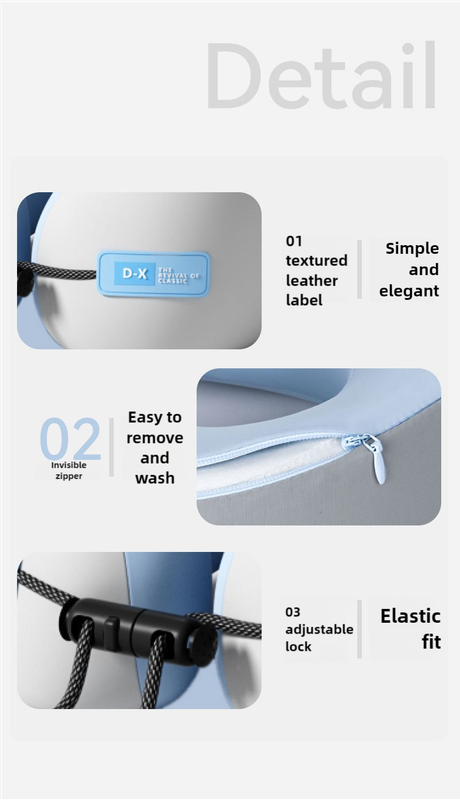 NNEDSZ Green Portable U-Shaped Memory Foam Travel Pillow - Ergonomic Neck Support for Airplane, Car, Office - Lightweight & Compact with Storage Box