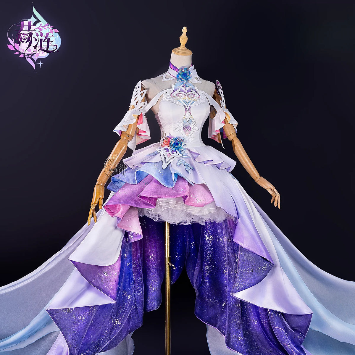 Game Honkai:Star Rail Cyrene Cosplay Costume New Form Cyrene Dress for Women Halloween Carnival Elegant Uniform Props Wig Set