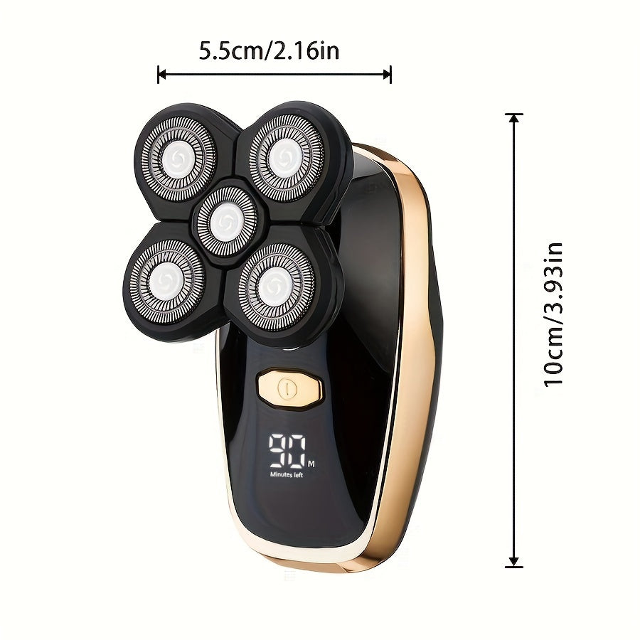 Five-Blade Cordless Electric Razor Set for Men