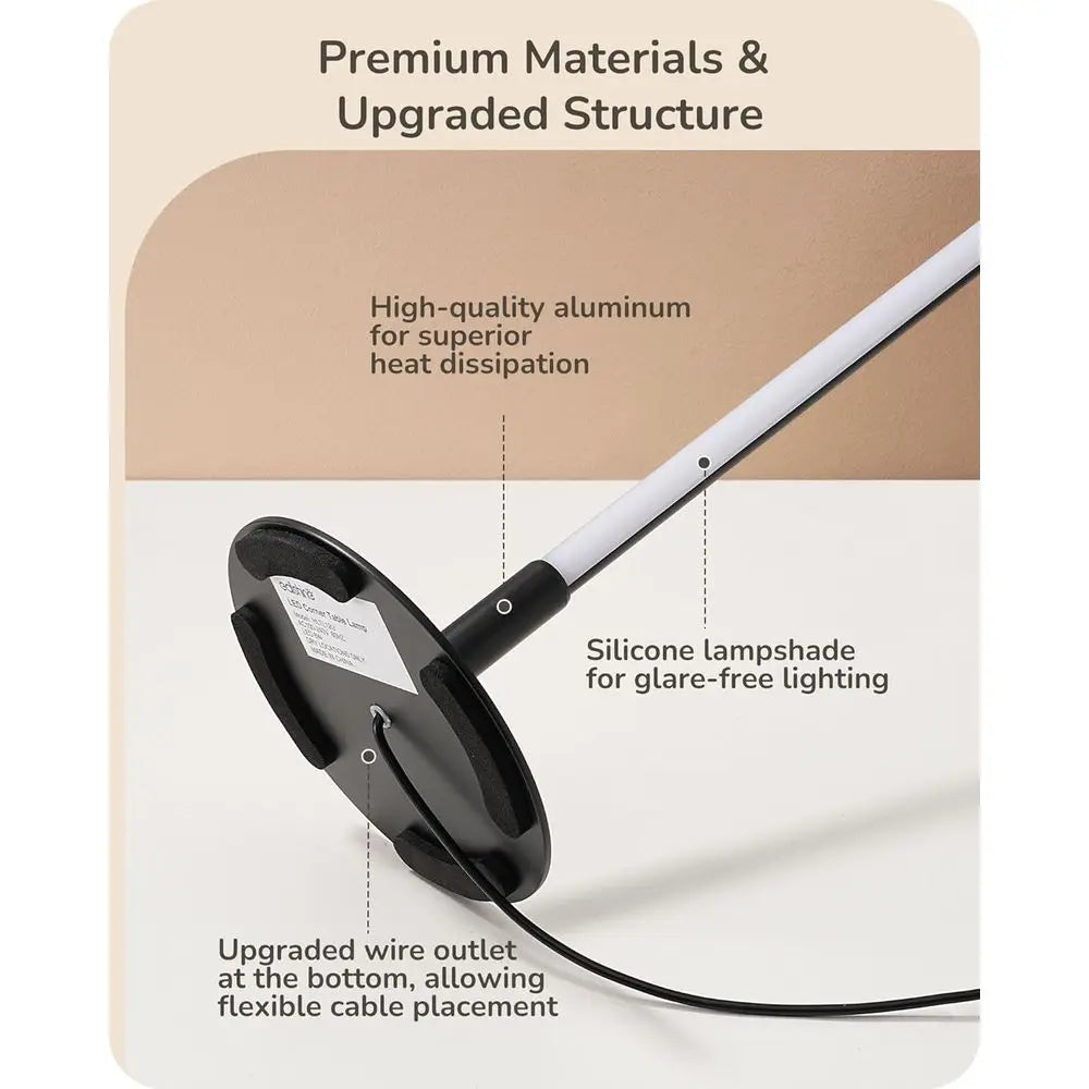 EDISHINE Upgraded LED Table Lamp, SteplDimmable Bede Lamp with 3 Color Temperature, ern Nightstand Lamp, Desk Lamp or Bedroom, L