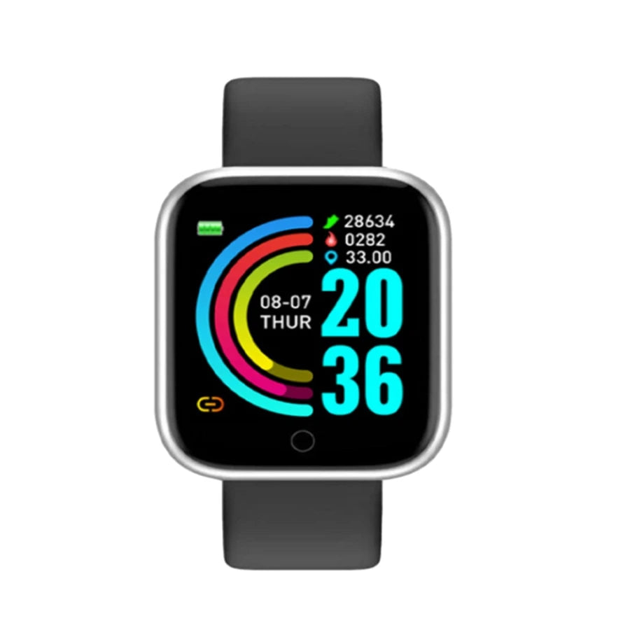 Men Watches Smart Watch For Women Fitness Heart Rate Monitor Sports Smartwatch Electronic Calory Music Control Y68 Bracelet Kids