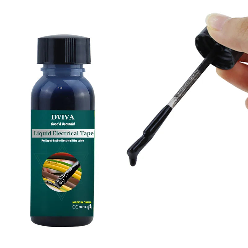 Liquid Electrical Tape Waterproof Insulation Paste Quick-Drying Home Use Wire Cable Coat Repair Glue Fix Line Glue For Wires