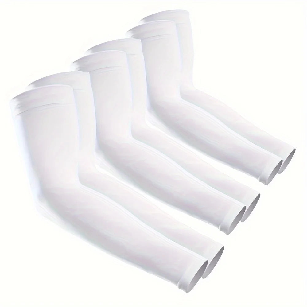 3 Pairs UV Arm Sun Sleeves – Breathable Protection, Uses for Driving Sports Hiking & Outdoor Summer Activities