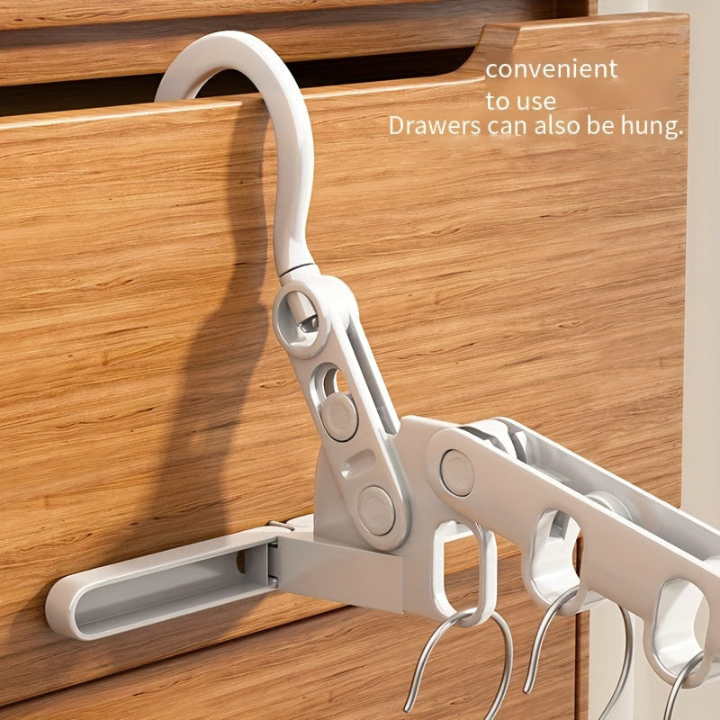 Foldable 5-Hole Hanger Portable Space-Saving Drying Rack