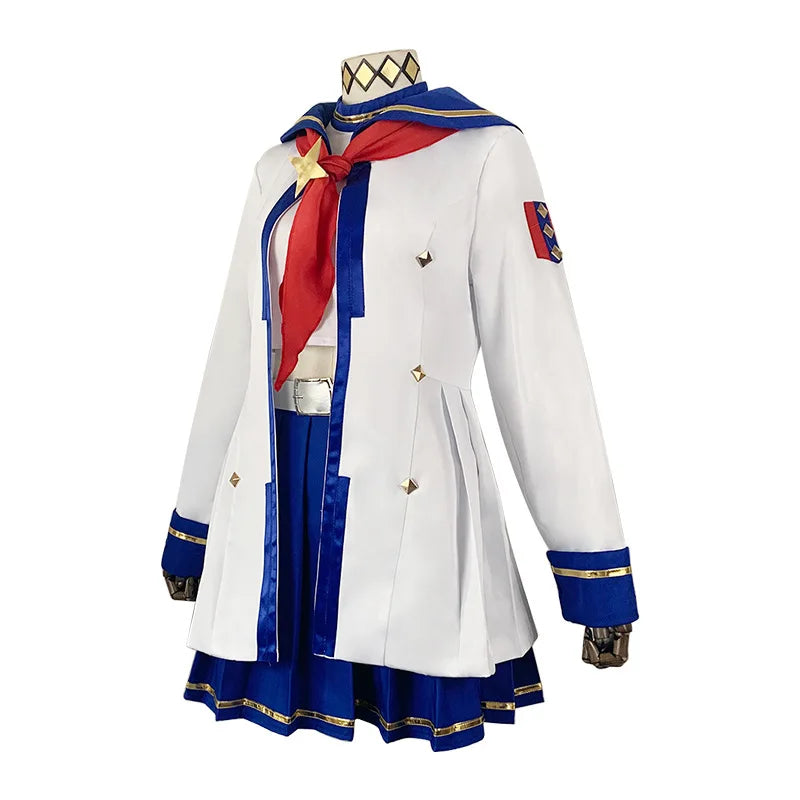 Game Umamusume: Pretty Derby Oguri Cap Cosplay Costume Wig Tail White Sailor Uniform Skirt Coat Woman Lovely Hallowmas Suit