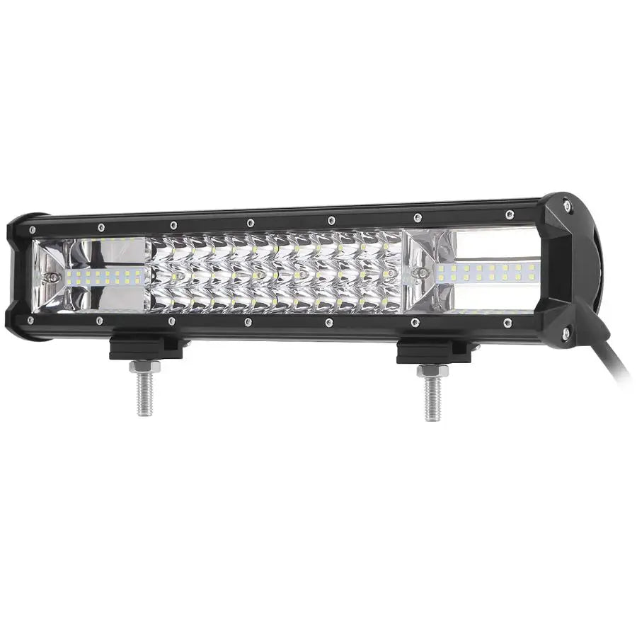 16 Inch 216W Tri Row Offroad High Power Chips LED Light Bar Driving Work Lights for FJ Cruiser OffRoad 4WD 4x4 Tractor Pickup Tr