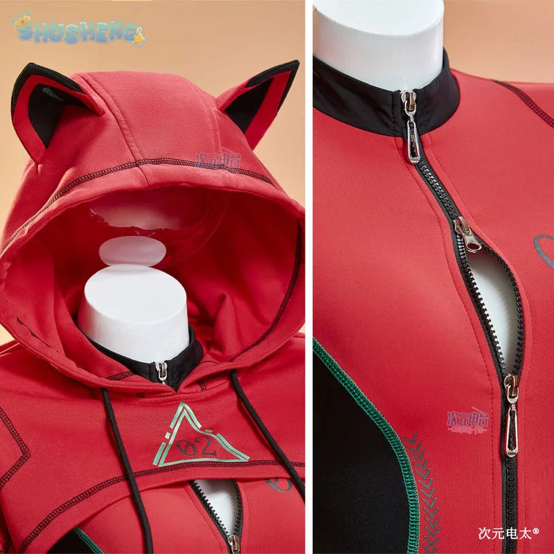 Asuka Langley Soryu Cosplay Anime EVA Cosplay Costume Halloween Carnival Women Sportswear New Red Hooded tight-fitting Uniform