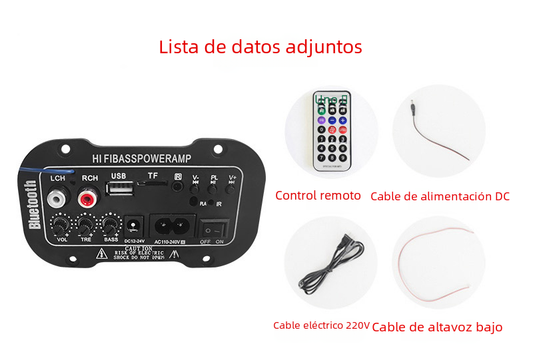 5-Inch Digital Bluetooth Amplifier for Car Sound System