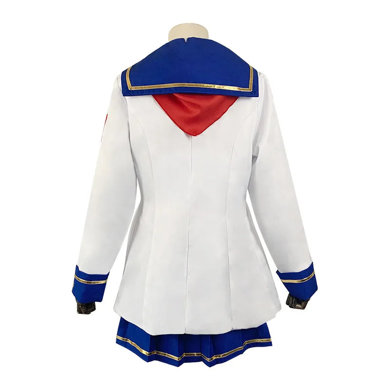 Game Umamusume: Pretty Derby Oguri Cap Cosplay Costume Wig Tail White Sailor Uniform Skirt Coat Woman Lovely Hallowmas Suit
