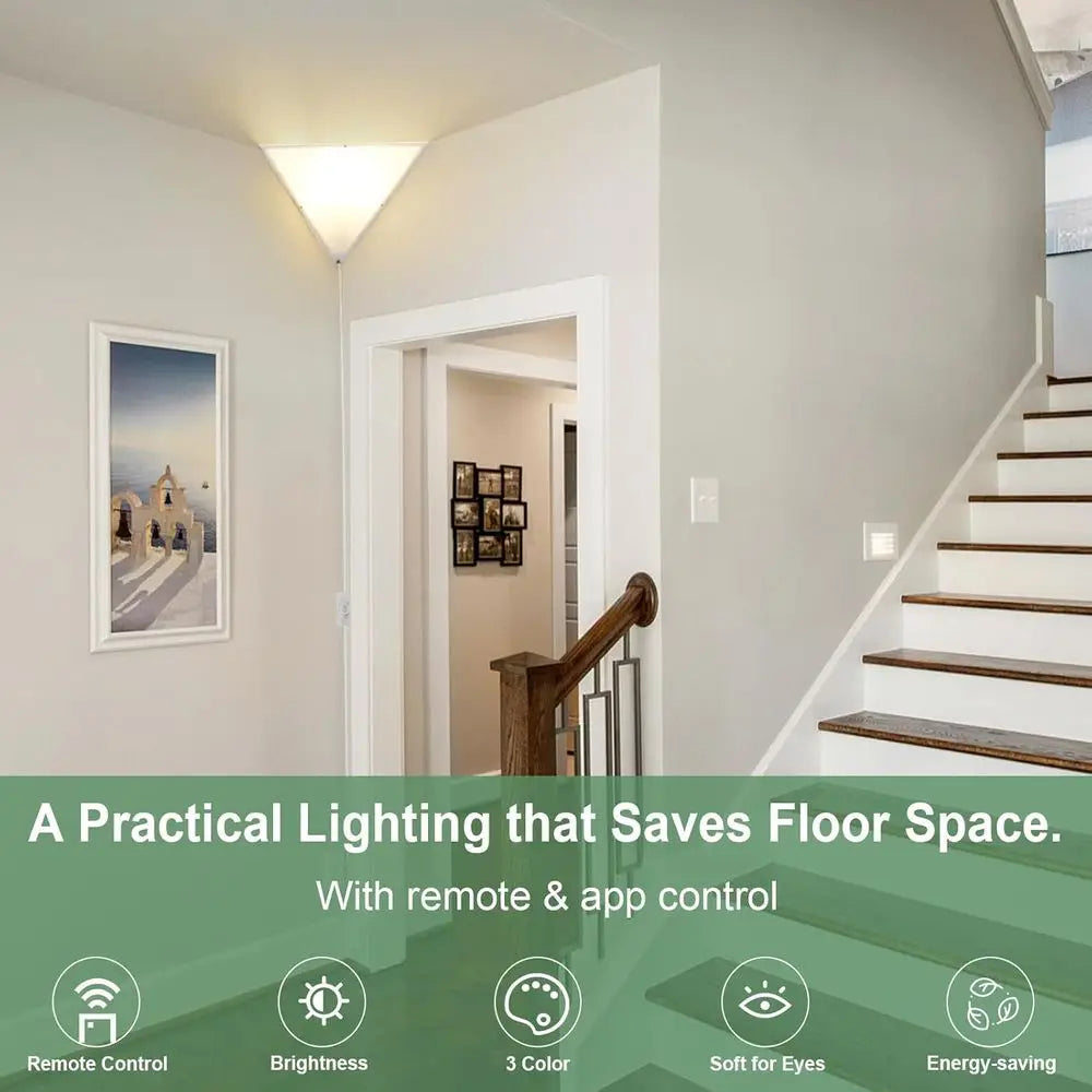 Dimmable Lamp with Remote, Smart Bulb, Plug-in Ceiling Light, LED Lights for Living Room, Bedroom, Basement, Office, Wall Light,