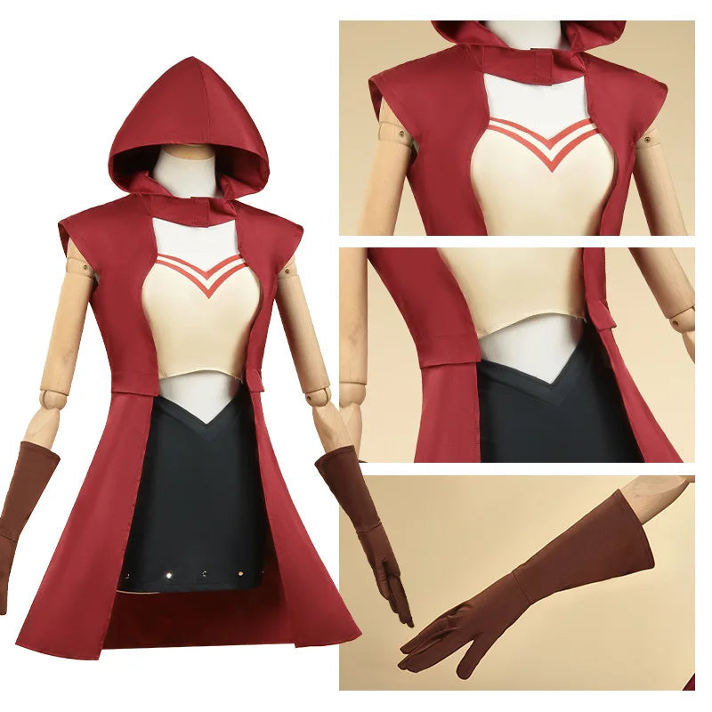 Anime JoJo Bizarre Adventure Cosplay Outfit Inner Wear Gloves Tights Mariah Cute Style Magnetic Girl Halloween Role Play Costume