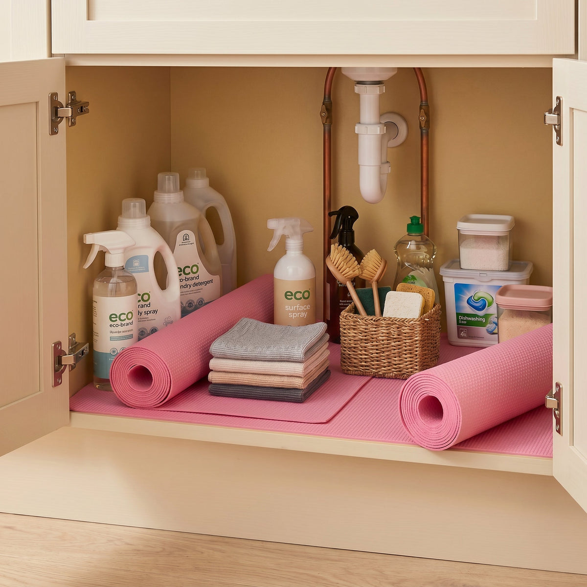 SOGA 2X 60x300cm Pink EVA Cabinet Shelf Liner Mat