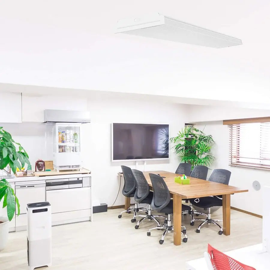 4FT LED Wraparound Light 60W LED Office Lights, 7200lm, 4000K Neutral White, 4 Foot Flush Mount Wrap Shop Puff Ceiling Lighting