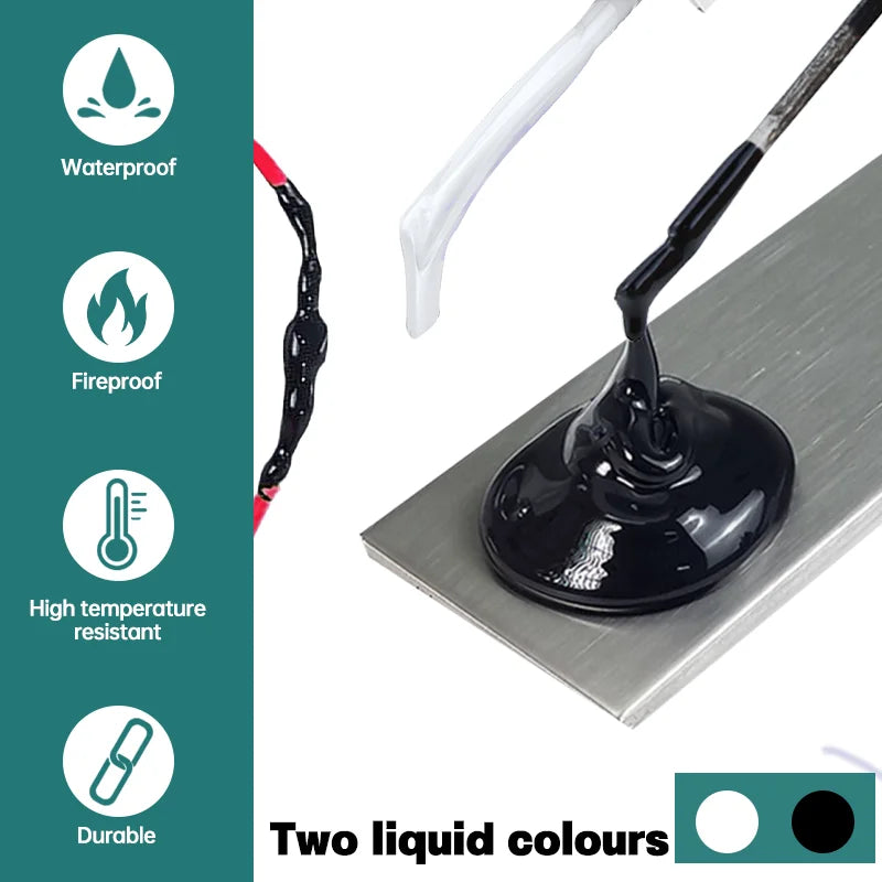 Liquid Electrical Tape Waterproof Insulation Paste Quick-Drying Home Use Wire Cable Coat Repair Glue Fix Line Glue For Wires