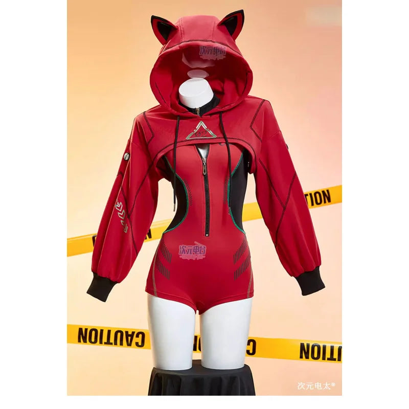 Asuka Langley Soryu Cosplay Anime EVA Cosplay Costume Halloween Carnival Women Sportswear New Red Hooded tight-fitting Uniform