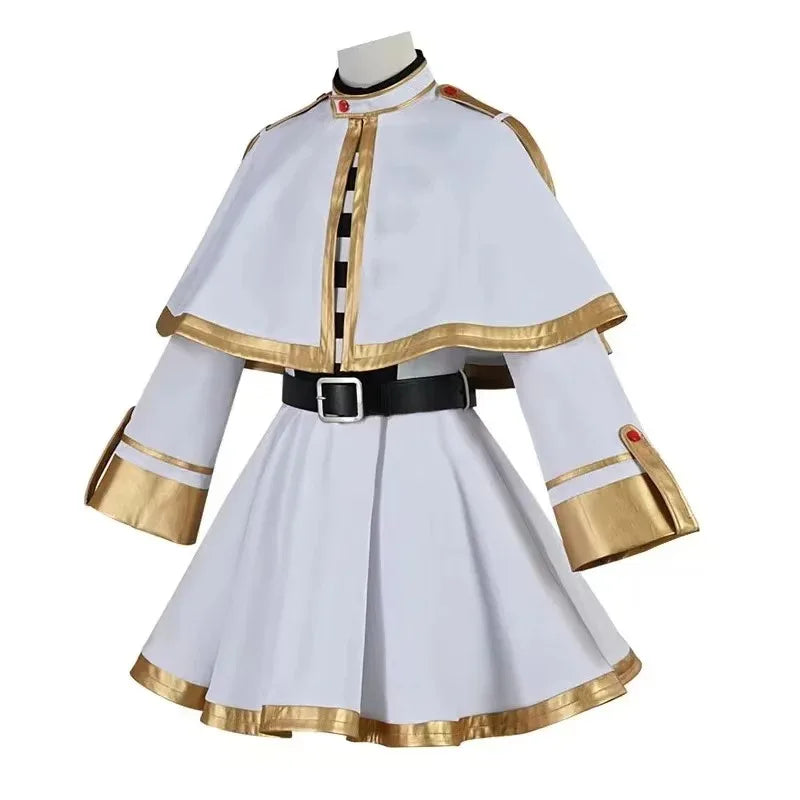 Sousou No Frieren Anime Cosplay Costume Elf Ear Wig And Shoes Set Magician Dress for Women Halloween Christmas Party