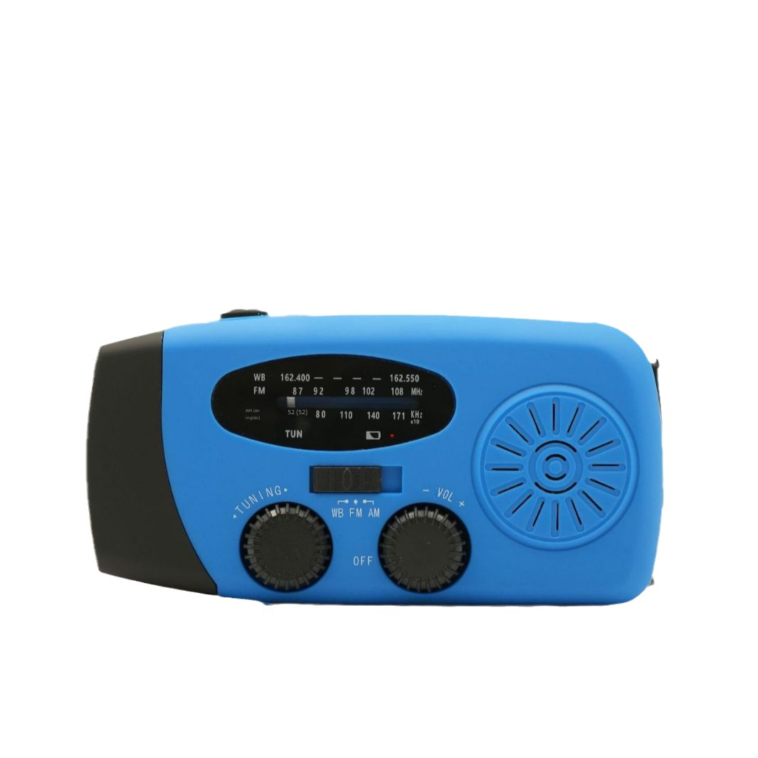 Multifunctional Emergency Radio with Solar Power and Flashlight