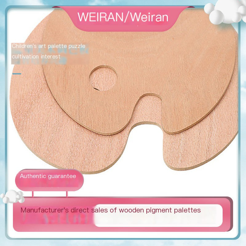 Wooden Painting Palette for Students