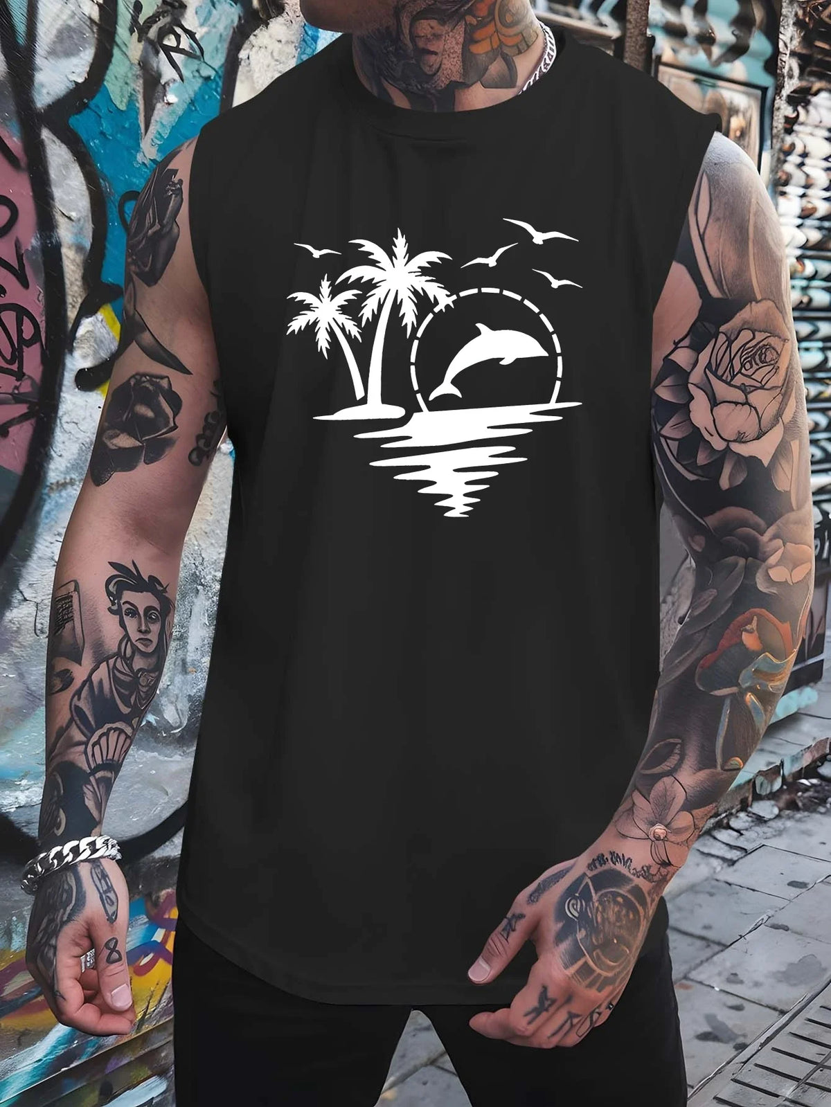 Men's large-sized loose-fitting sports vest, summer breathable and quick-drying basketball fitness sleeveless T-shirt