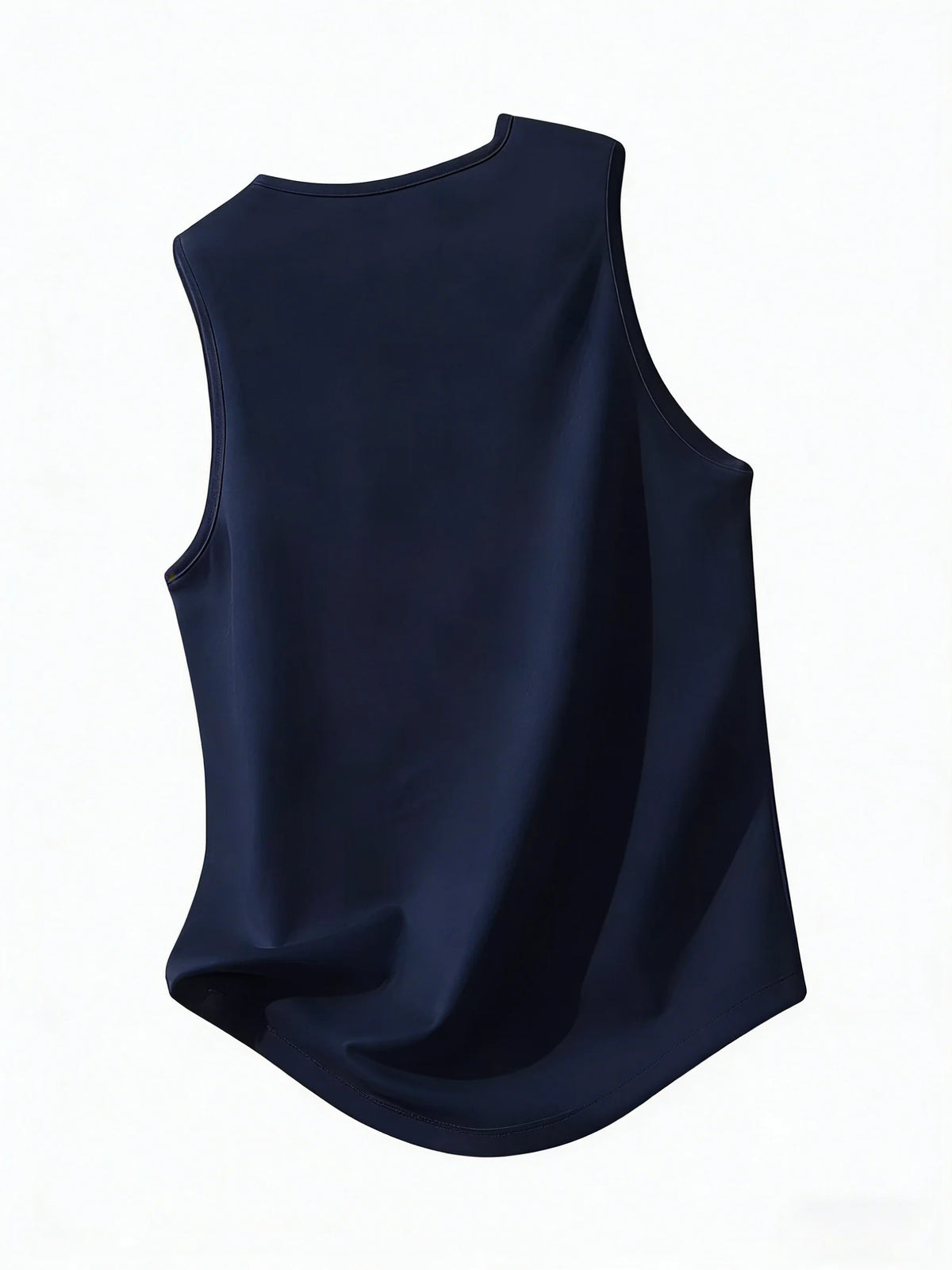 Men's trendy letter pattern narrow-shoulder band tee shirt
