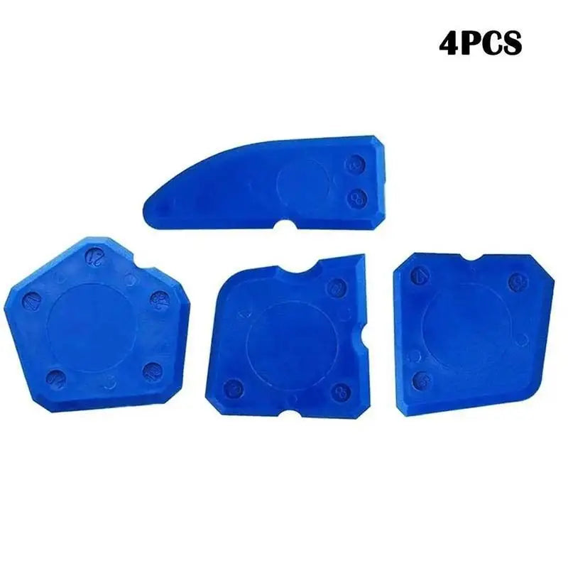 4-Piece Silicone Caulking Tool Set - Versatile, Easy Clean-up, & Professional Sealant Spreading
