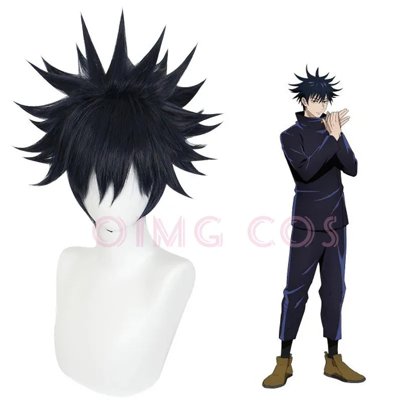Jujutsu Kaisen Fushiguro Megumi  Cosplay Wig Anime Halloween Costumes for Women Game