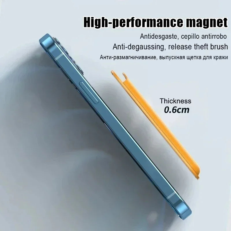2026 Top Selling！Phone Accessories Magnetic Wallet Holder Leather Case For iPhone13/12/14/15/16/17 Pro Max Phone Card Holder