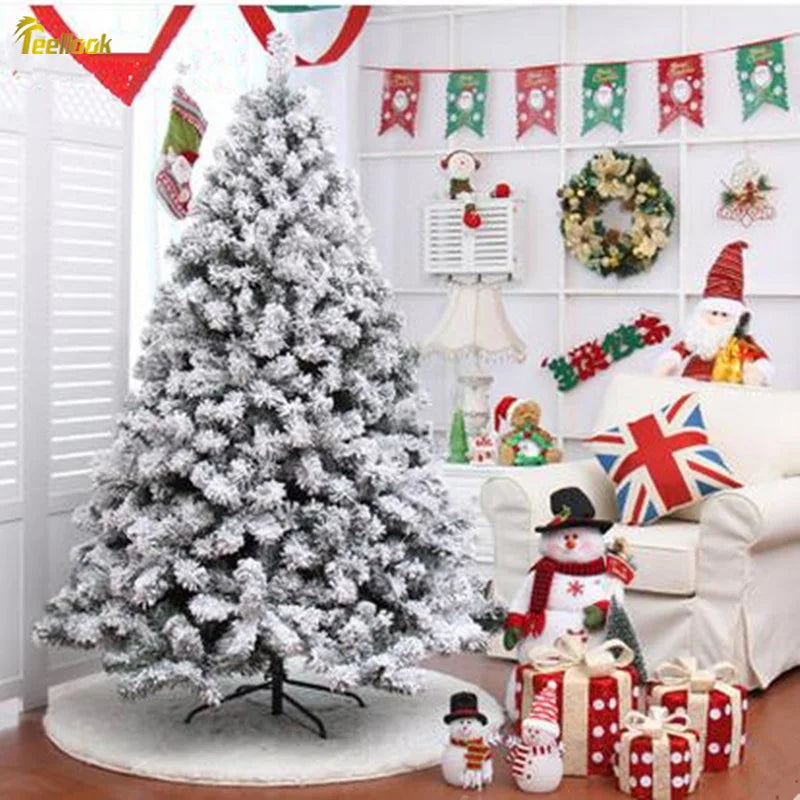 Flocking Snow Christmas Tree Mall Decoration