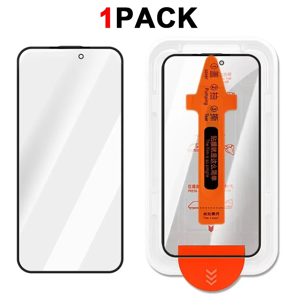 3Pcs Dust Free Easy Installation Screen Protector For iPhone 17 Pro Max  16 Pro Max 17Air HD Tempered Glass Anti-scratch Films