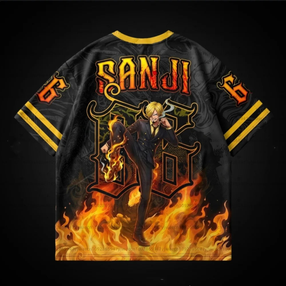 2526 men Summer Japanese Anime One Piece Zoro Luffy 3D Quick-Drying T-Shirt Plus Size for Men Women Children's Top Jersey tops