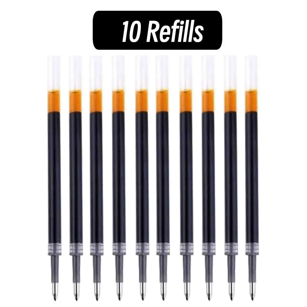 Clearance_Gel Pen Set Black Blue Ballpoint 0.5 mm Refills Cute School & office writing pens supplies Kawaii Korean Stationery_Co