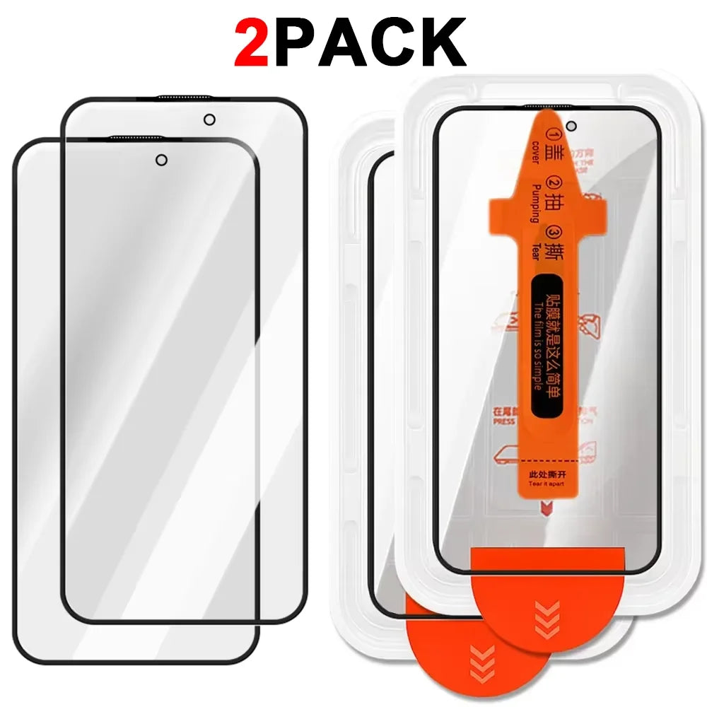 3Pcs Dust Free Easy Installation Screen Protector For iPhone 17 Pro Max  16 Pro Max 17Air HD Tempered Glass Anti-scratch Films