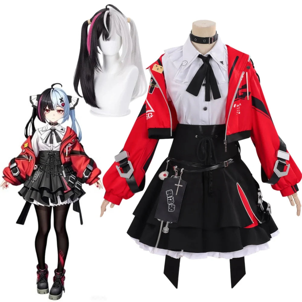 NTE Lacrimosa Cosplay Costume Neverness to Everness Lacrimosa Coat Shirt Skirt Socks Full Set