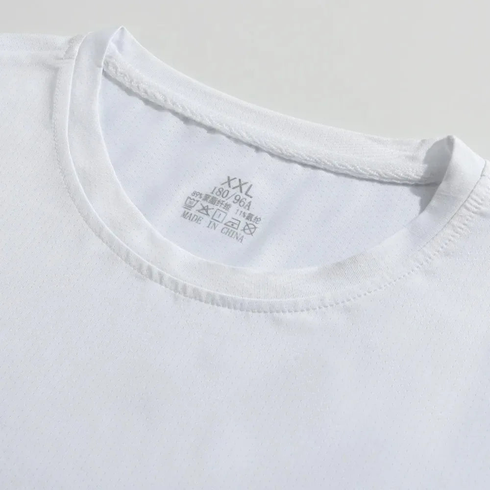 Running T-shirt Reflective Short Sleeve Ice Silk Quick Drying Summer Thin Breathable Fitness Tees Shirt Sportswear Sportsshirt