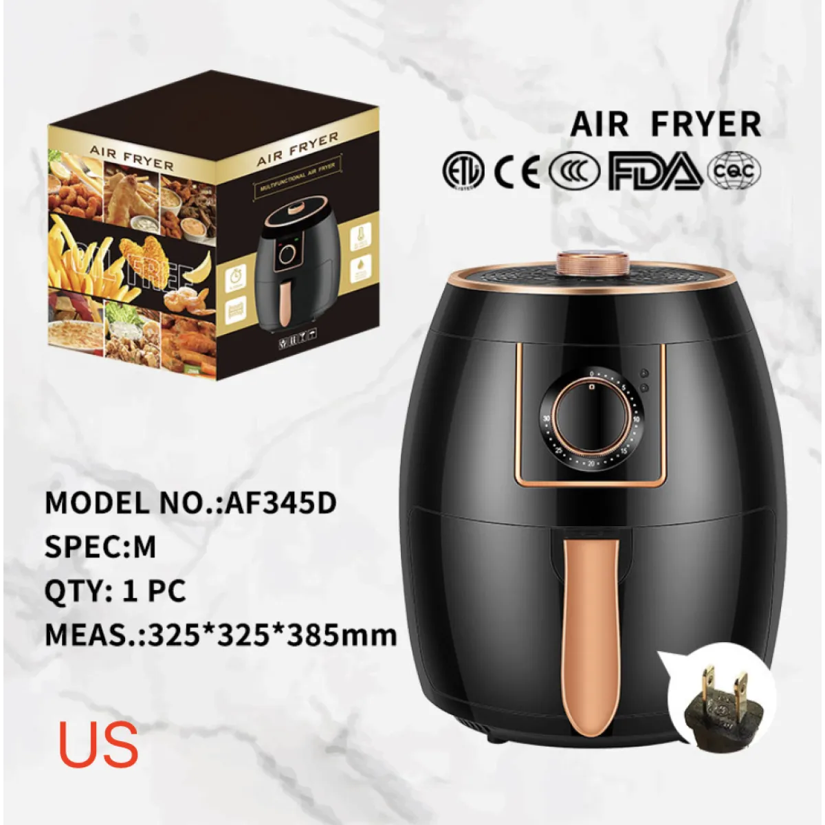 5.5 L Cross-Border Automatic Air Fryer