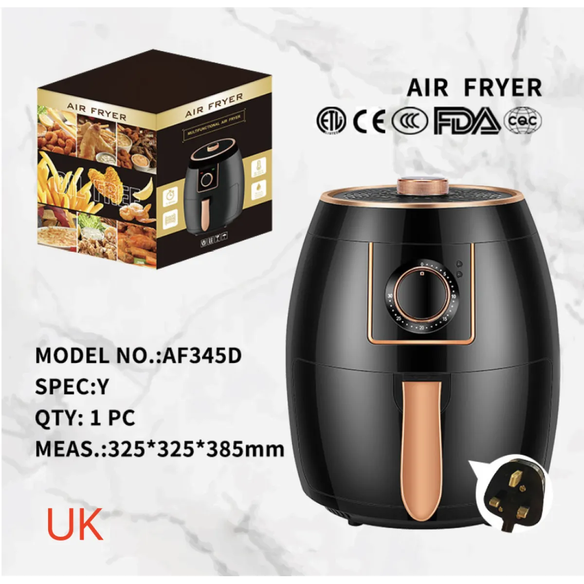 5.5 L Cross-Border Automatic Air Fryer
