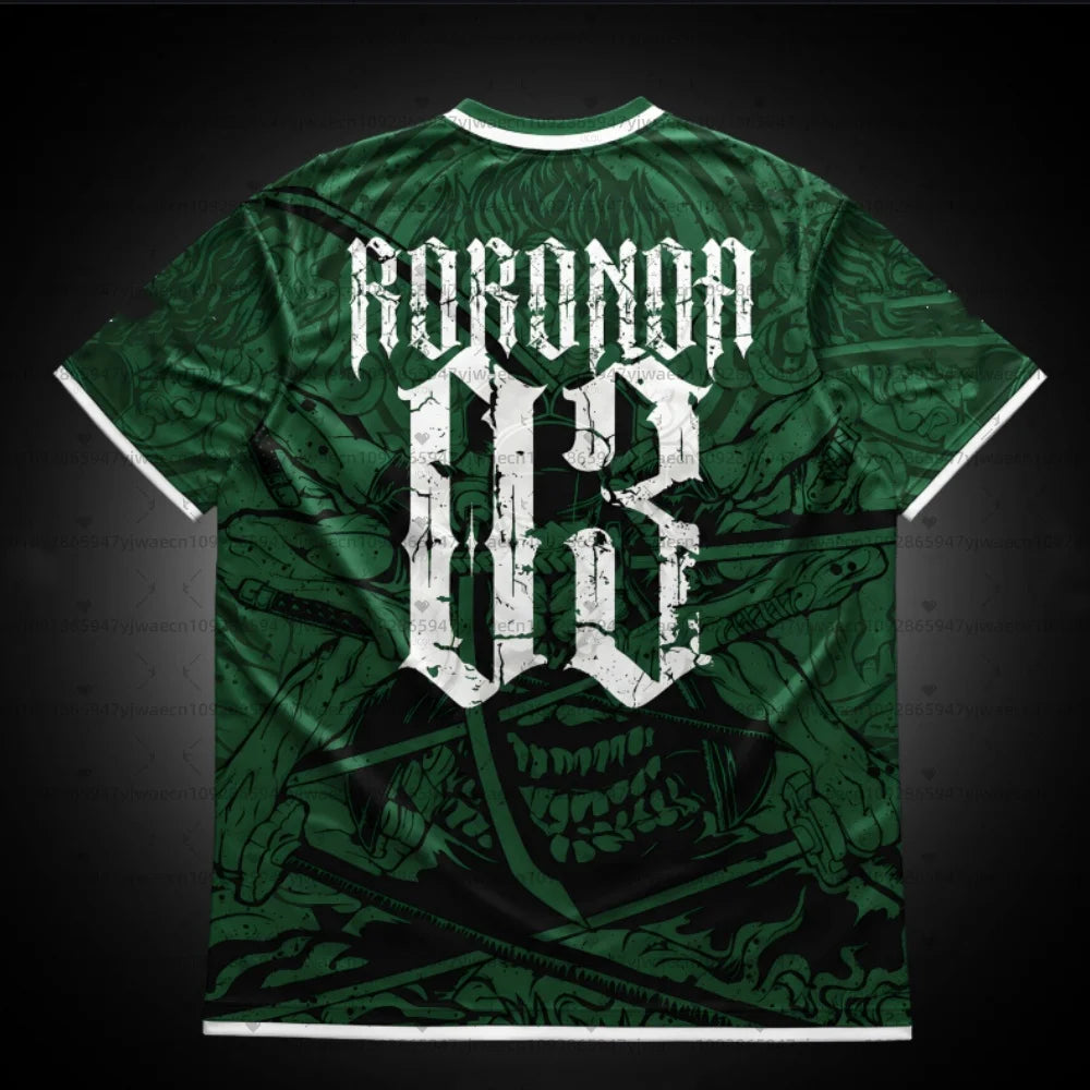 2526 men Summer Japanese Anime One Piece Zoro Luffy 3D Quick-Drying T-Shirt Plus Size for Men Women Children's Top Jersey tops