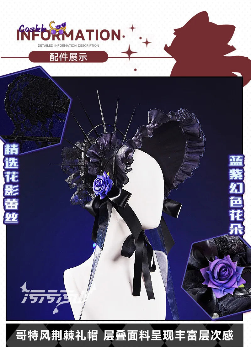 New Shuten Douji Cosplay Game Fate Fate/Grand Order Costume Halloween Christmas Role Playing woman sexy black dress hat prop