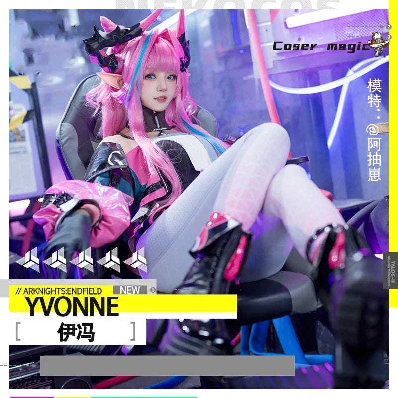 yvonne from arknights yvonne cosplay costume for women game halloween costumes dress
