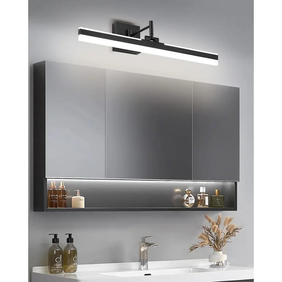 LED Vanity Light,23.6 Adjustable amp Rotatable Bathroom Light Fixture Above Mirror, Wall Sconce, Black
